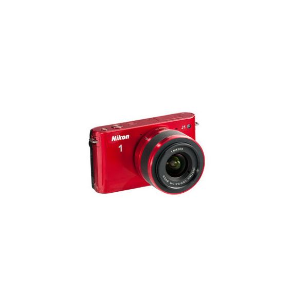 Nikon 1 J1 Two-Lens Wide Angle Kit  Red, зображення 4